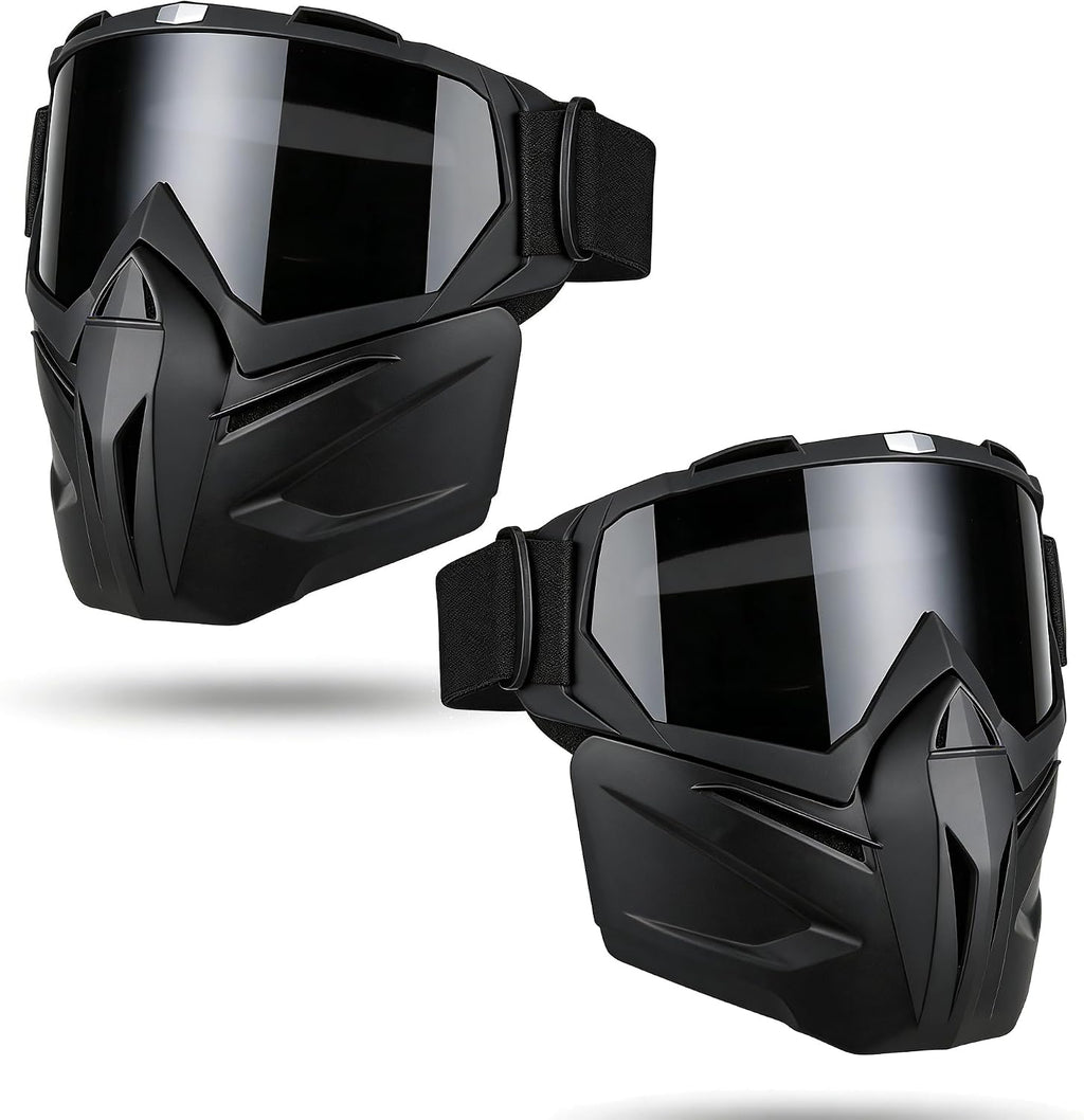 Paintball Mask Anti Fog, Full Face Tactical Mask Goggles Detachable for Motorcycle Cycling Skiing Halloween CS Game