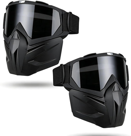 Paintball Mask Anti Fog, Full Face Tactical Mask Goggles Detachable for Motorcycle Cycling Skiing Halloween CS Game