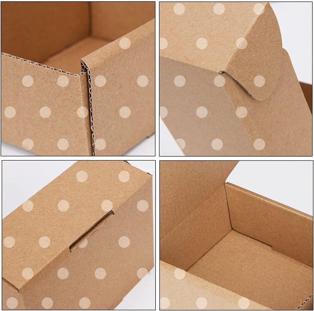 Small Cute Brown Polka Dot Shipping Boxes 25 Pack – Corrugated Mailers