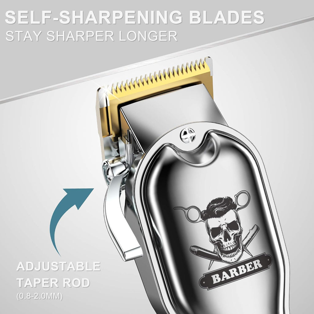 Hair Cutting Kit Pro Hair Clippers for Men Professional Barber Clippers IPX7 Waterproof Cordless Beard / Hair Trimmer