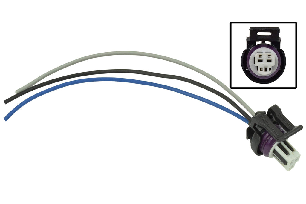 ICT Billet LS TPS Wire Pigtail -Throttle Position Sensor Connector - LS1 LSX Plug WPTPS30