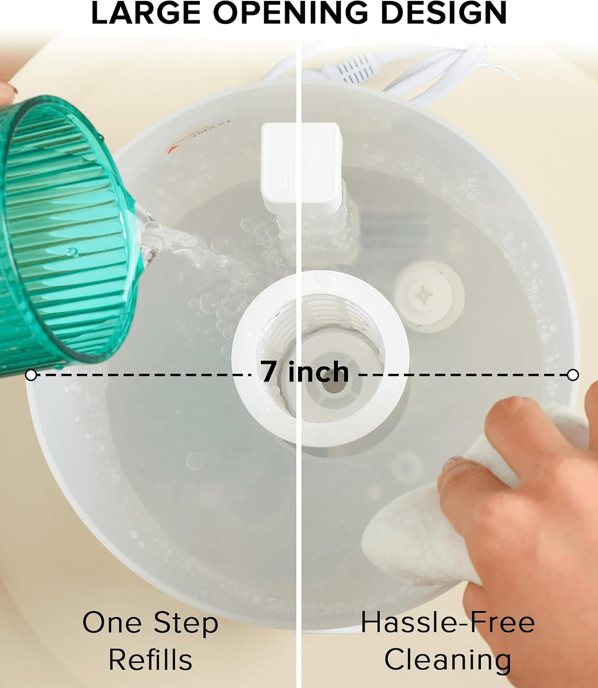 No Leak Reptile Fogger Humidifiers Mister for Reptile Tank, 3L Top-Fill Terrarium Humidifier with Hose - Ideal for