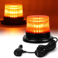 LED Strobe Light, 12V-24V Amber 40 LED Warning Safety Flashing Beacon Lights with Magnetic and 16 ft Straight Cord