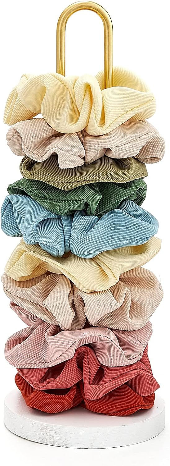Scrunchie Holder Stand, Hair Tie Organizer Holds 20-30 Scrunchies | Storage Hair Accessories, Easy Assembly