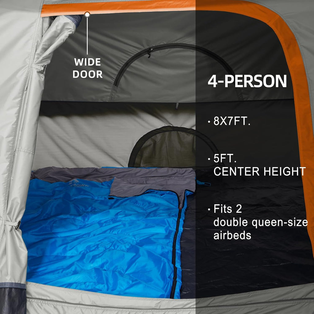 Tents for Camping 4/6 Person Tent Waterproof Easy Setup Backpacking Tents