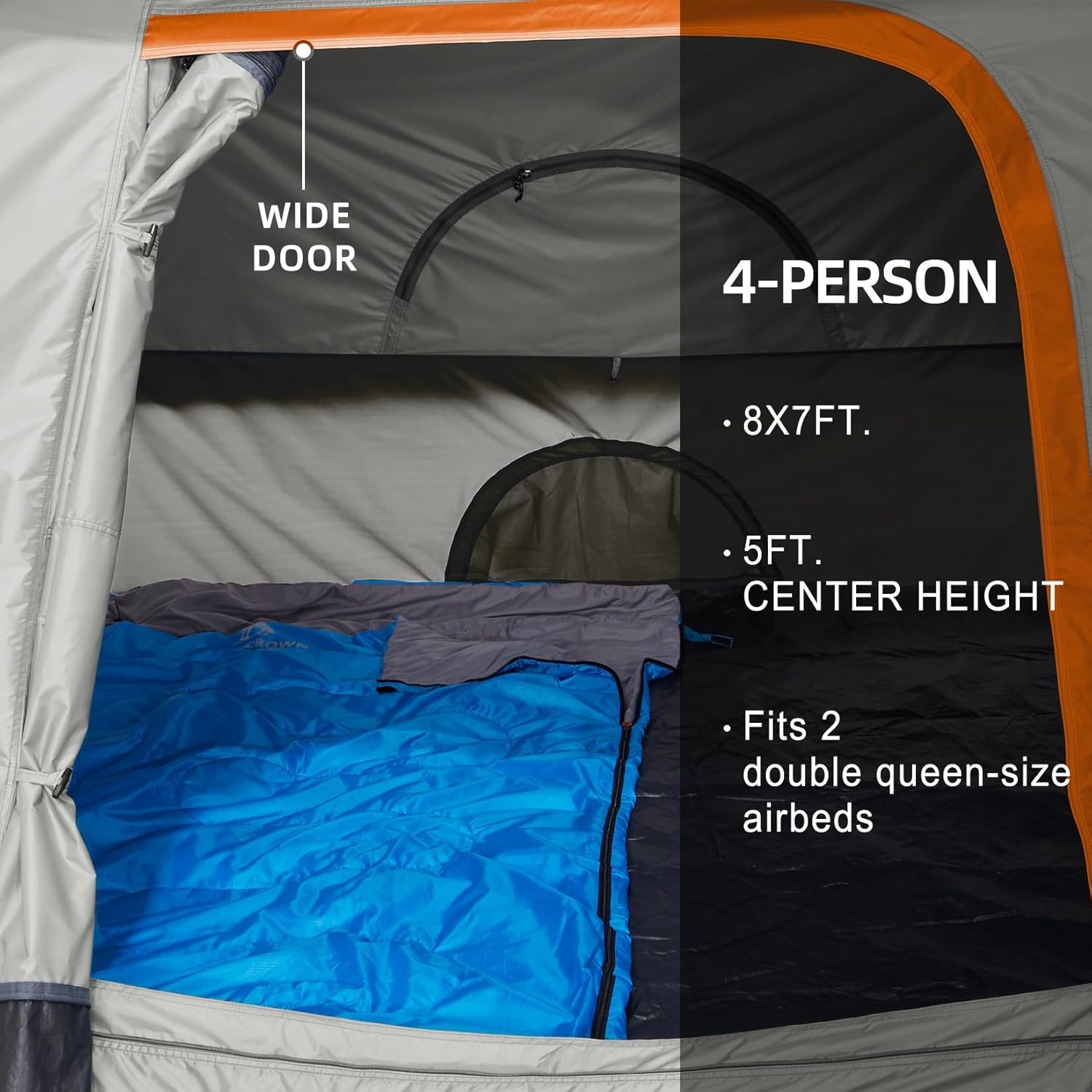 Tents for Camping 4/6 Person Tent Waterproof Easy Setup Backpacking Tents