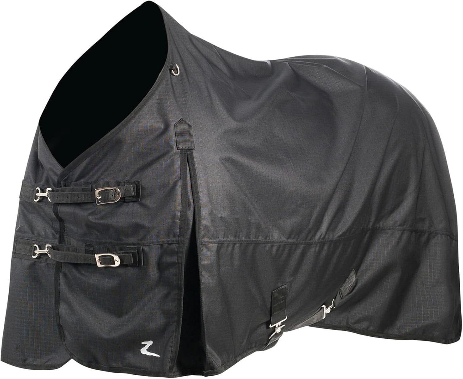Nevada Medium Weight 1200D Waterproof Horse Turnout Blanket (200g Fill) - Black - 72 in