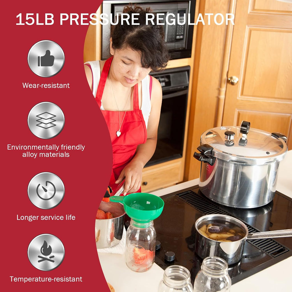 09978 Pressure Cooker Canner Regulator fit for Presto Pressure Cooker Canner Parts 15lb, Pressure canner regulator