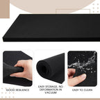 1 Pack Upholstery Foam Sheet, 1/4" X 24" X 72",Black