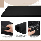 8 Pack Upholstery Foam Sheet, 1/4" X 24" X 72", Black