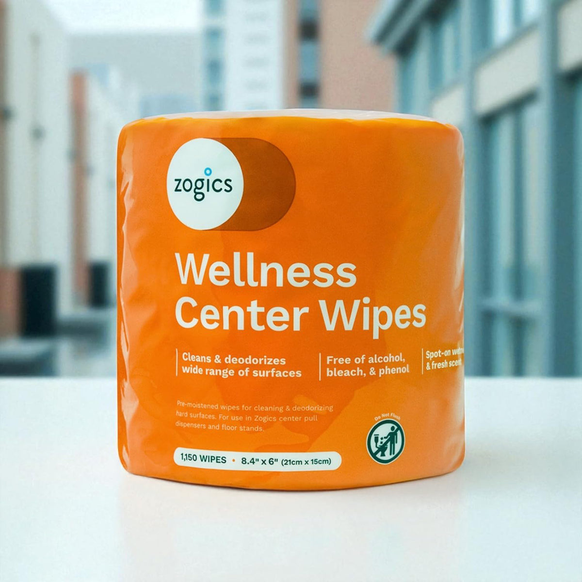 Wellness Center Cleaning Wipes, 2 Rolls, 2,300 Count
