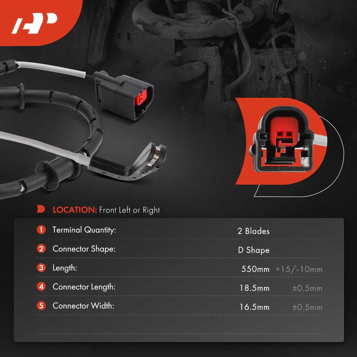 A-Premium Front Brake Pad Wear Sensor Compatible with Jaguar Models