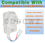 CDDCWZ (Upgraded) 242018304 242018301 Condenser Fan Motor fits for Electrolux Frigidaire, Replace 297279502 AP6891872 PS12728810 FFHS2622MBA
