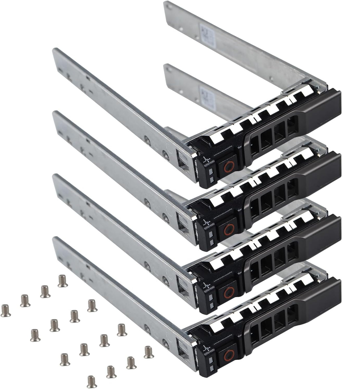 4-Pack Hard Drive Tray Caddy 2.5 SSD HDD Caddy G176J 0G176J SAS SATA Caddy