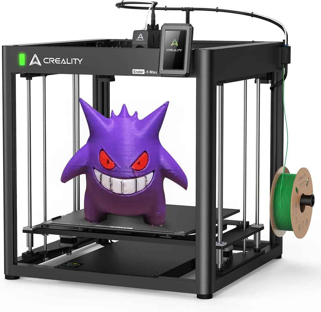 Ender-5 Max 3D Printer, 400mm Build, 700mm/s Printing | 400x400x400mm build volume, 36-point auto leveling and LAN