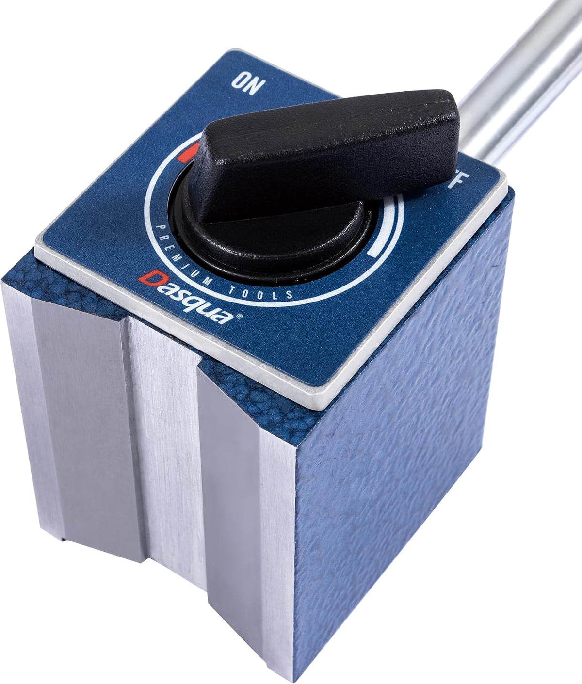 Dasqua Magnetic Stand Base for Dial Indicator, Clam Dia 6mm/8mm, Strong Pull Force 176lb/80kg