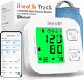 Track Smart Upper Arm Blood Pressure Monitor with Wide Range Cuff that fits Standard to Large Adult Arms, Bluetooth