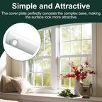 Window Operator Cover White Crank Handle Window Operators Cover