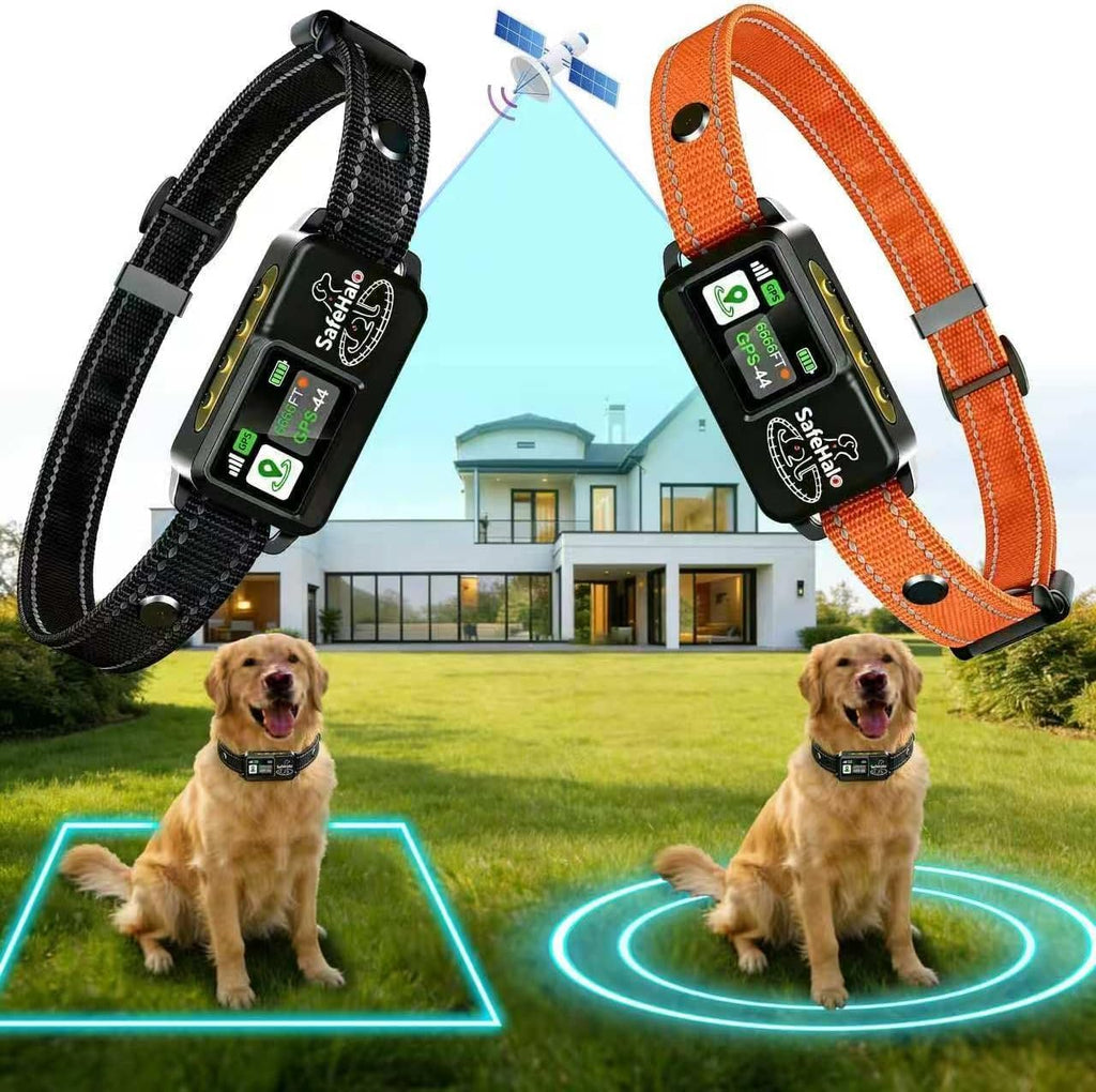 GPS Wireless Dog Fence System –No Subscription Electric Anti Escape Collar,Circular 65-9,840 ft & Irregular Fence.
