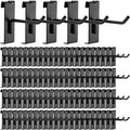100 Pcs Gridwall Hooks Accessories 2/4/6 Inch Metal Grid Wall Hangers Display Hooks for Retail Garage Shop Commercial