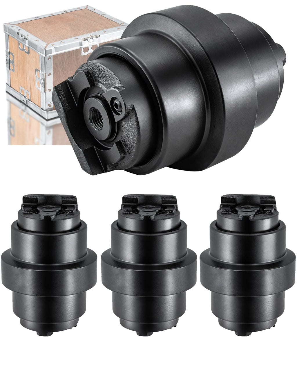 Track Roller Replacement for John Deere 50G Excavator Undercarriage Heavy Duty Bottom Roller 4 Pcs