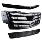Black Grille Set 5pcs Compatible with 2015-2020 Cadillac Escalade Luxury