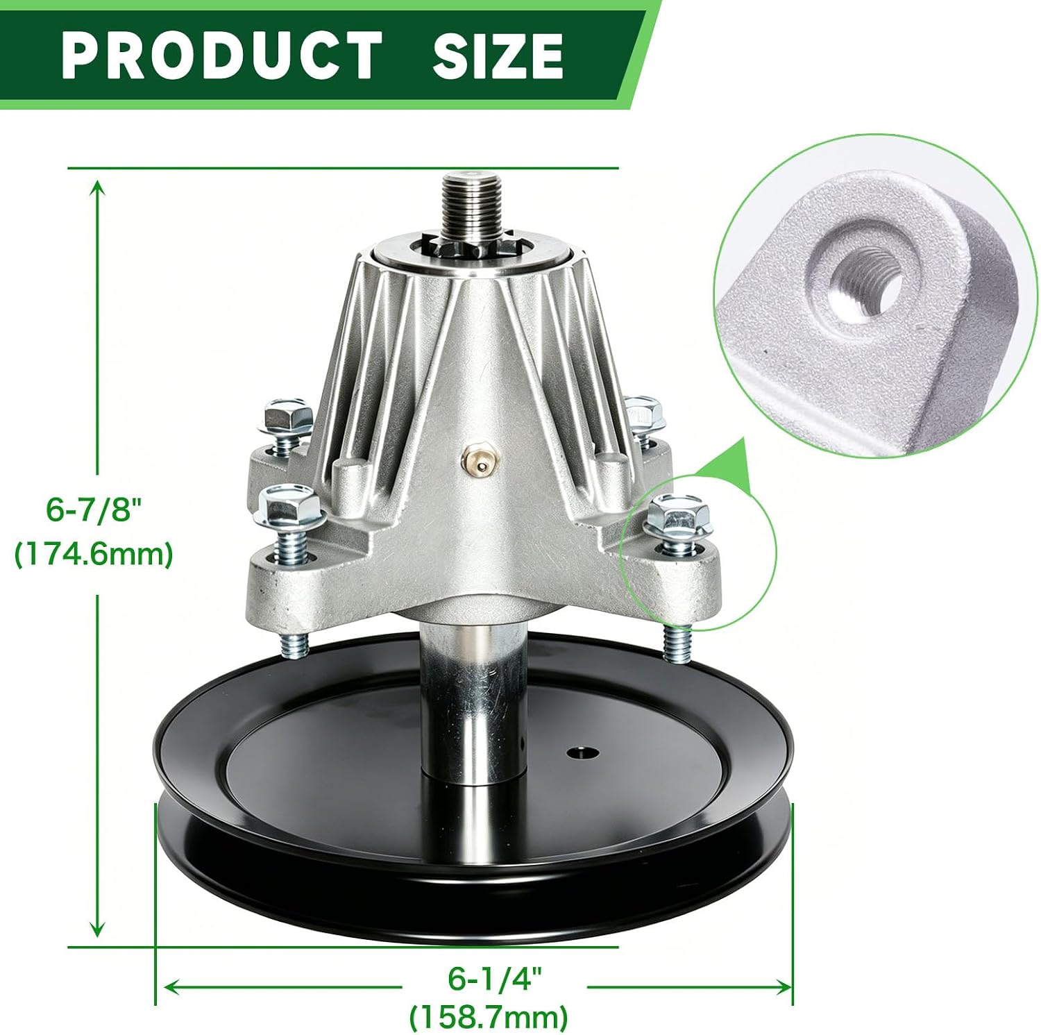 618-06989 918-06989 Spindle Assembly Fit for 46 inch Craftsman T135 T140 T150 T1500 T1600 T1700 T1900 MTD Troy Bilt