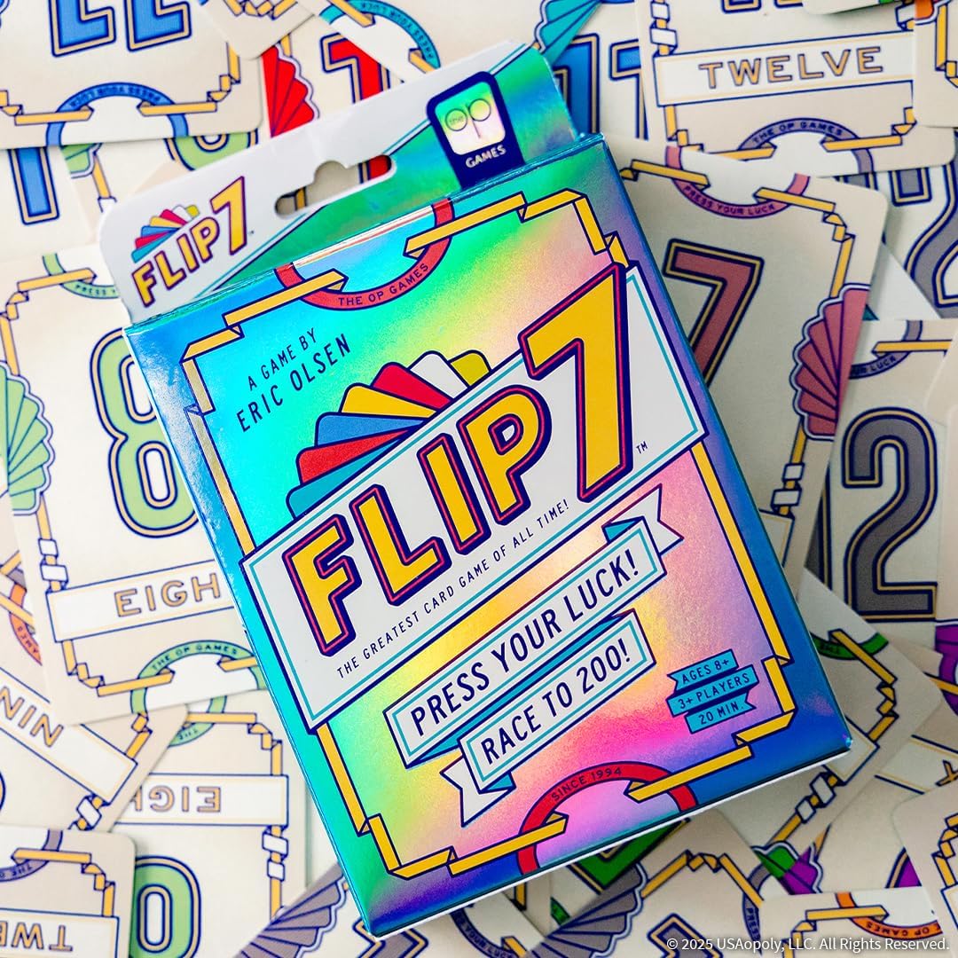 Flip 7, The Ultimate Blend of Press Your Luck & Strategy, Fast-Paced Addictive Card Game,Quick to Learn & Easy to