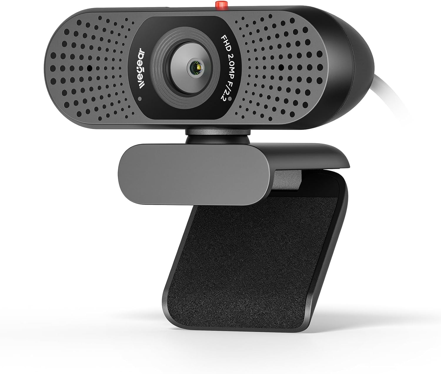 Full HD 1080p Webcam for PC, Laptop & Desktop, Built-in Dual Microphones, Privacy Cover, 85°FOV, Fixed Focus, Plug &