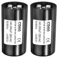 PATIKIL Motor Start Capacitor, 2 Pack 243-292uF/Mfd 250VAC 50/60Hz CD60 Run Capacitor