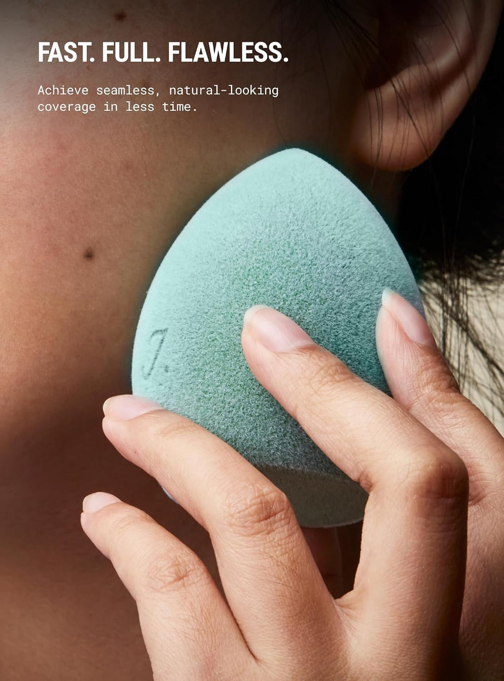Microfiber Makeup Sponge, Dual Layer Technology for Full Coverage Flawless Makeup Blender for Foundation, Powder and