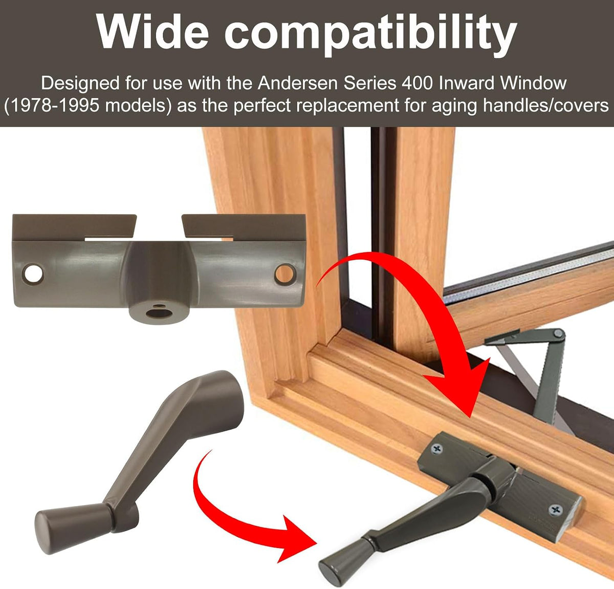 Casement Window Operator Cover & Handle for Andersen
