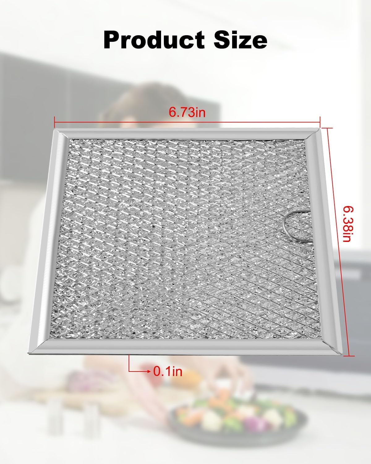 2 Pcs Microwave Grease Filter Fit for Samsung ME19R7041FS ME19R7041FT