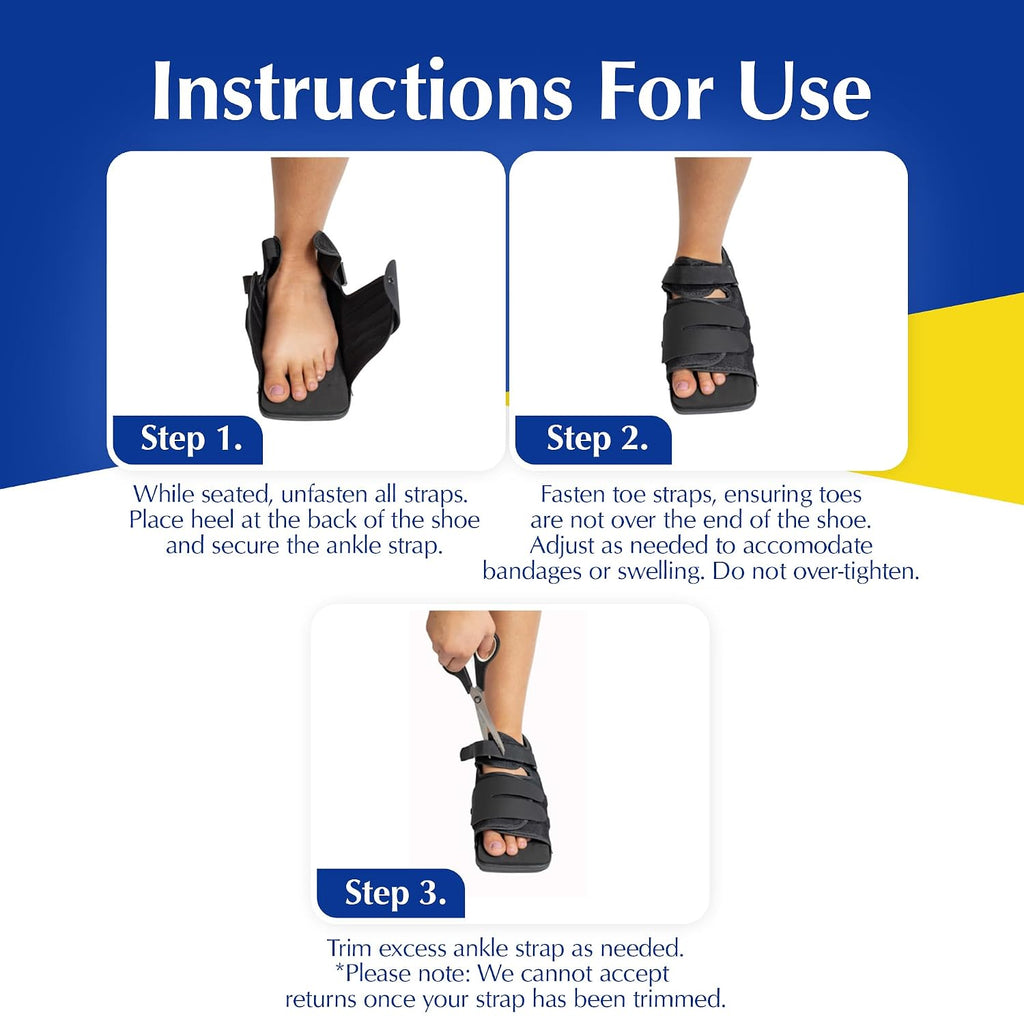 Deluxe Post Op Shoe for Broken Toe & Surgery Recovery L3260