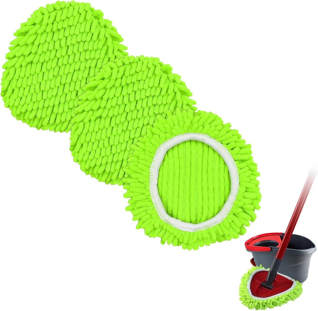 Mop Replace Head for O Cedar, Spin Mop Heads Replacements for Ocedar Easywring 1 Tank Spin Mop, Chenille Duster for
