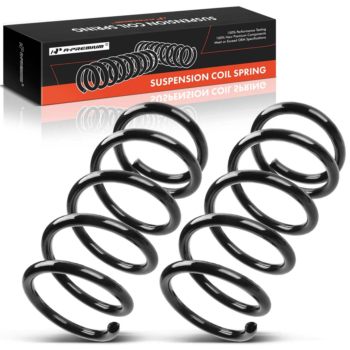 A-Premium Rear Suspension Coil Spring Set Compatible with Honda
