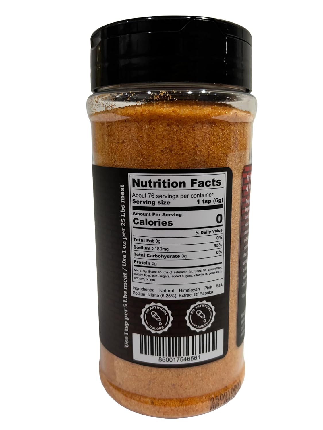 Red Dust Curing Salt No. 1 with 6.25% Sodium Nitrite - No Artificial Colors or Flavors - Made in USA 1 Lb