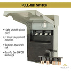 Halex 60 AMP Metallic AC Non-Fused Disconnect with Pull-Out Switch, 10-Pack