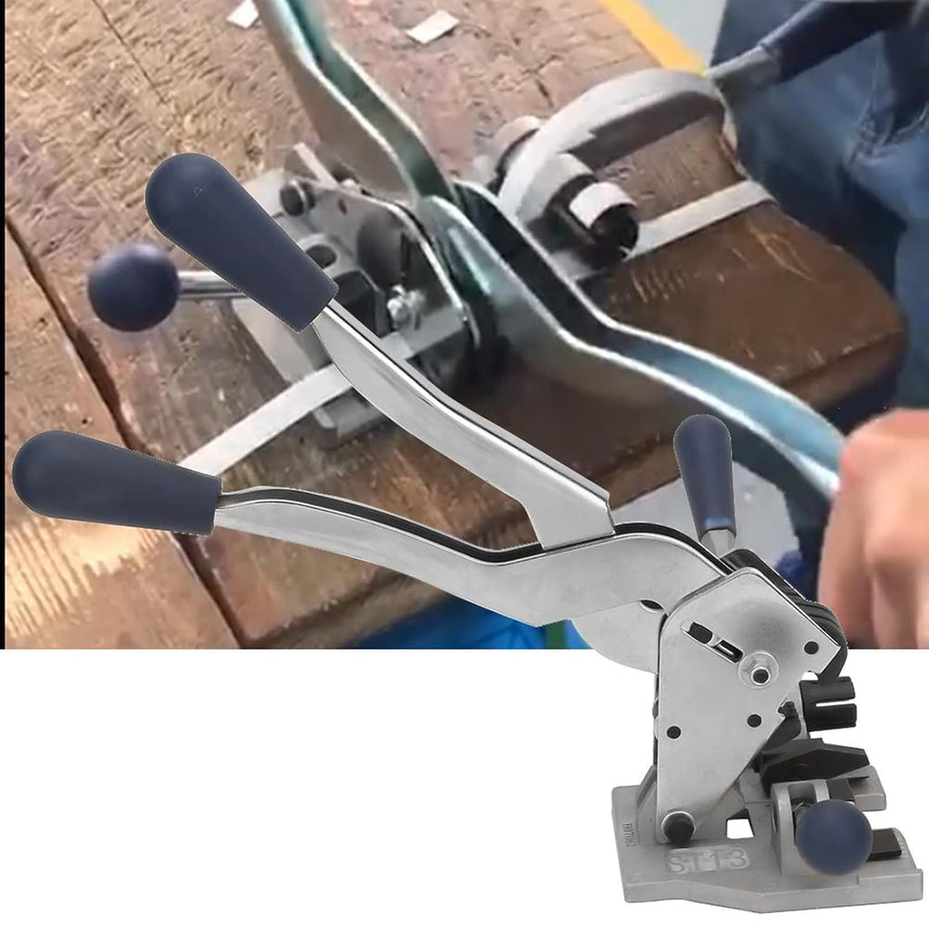 3 in 1 Manual Strapping Machine Electric Strapping Machine Alternative Banding Tool Steel Construction,Fastens Cuts