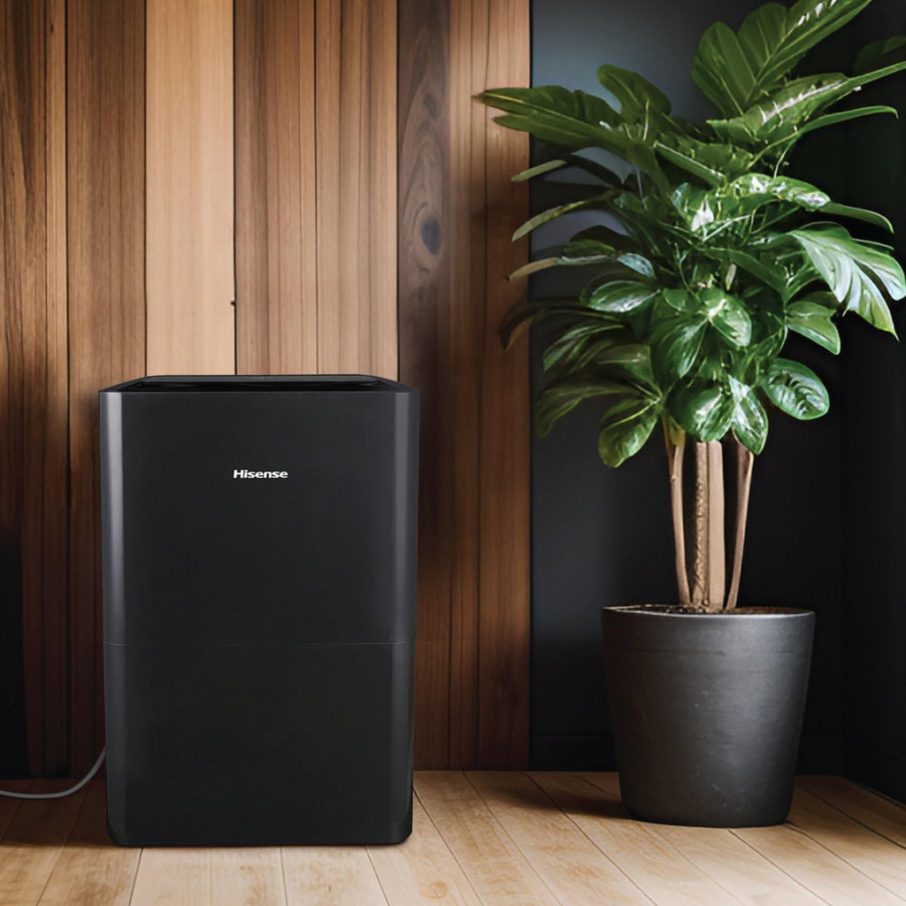 50-Pint Lift-Up Portable Dehumidifier with Built-In Pump, Black | Energy Efficient, Quiet, Humidity Absorber
