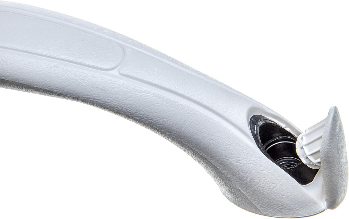 Attwood 2050-5 Ergonomic One-Piece Vinyl Grab Handle, White Finish