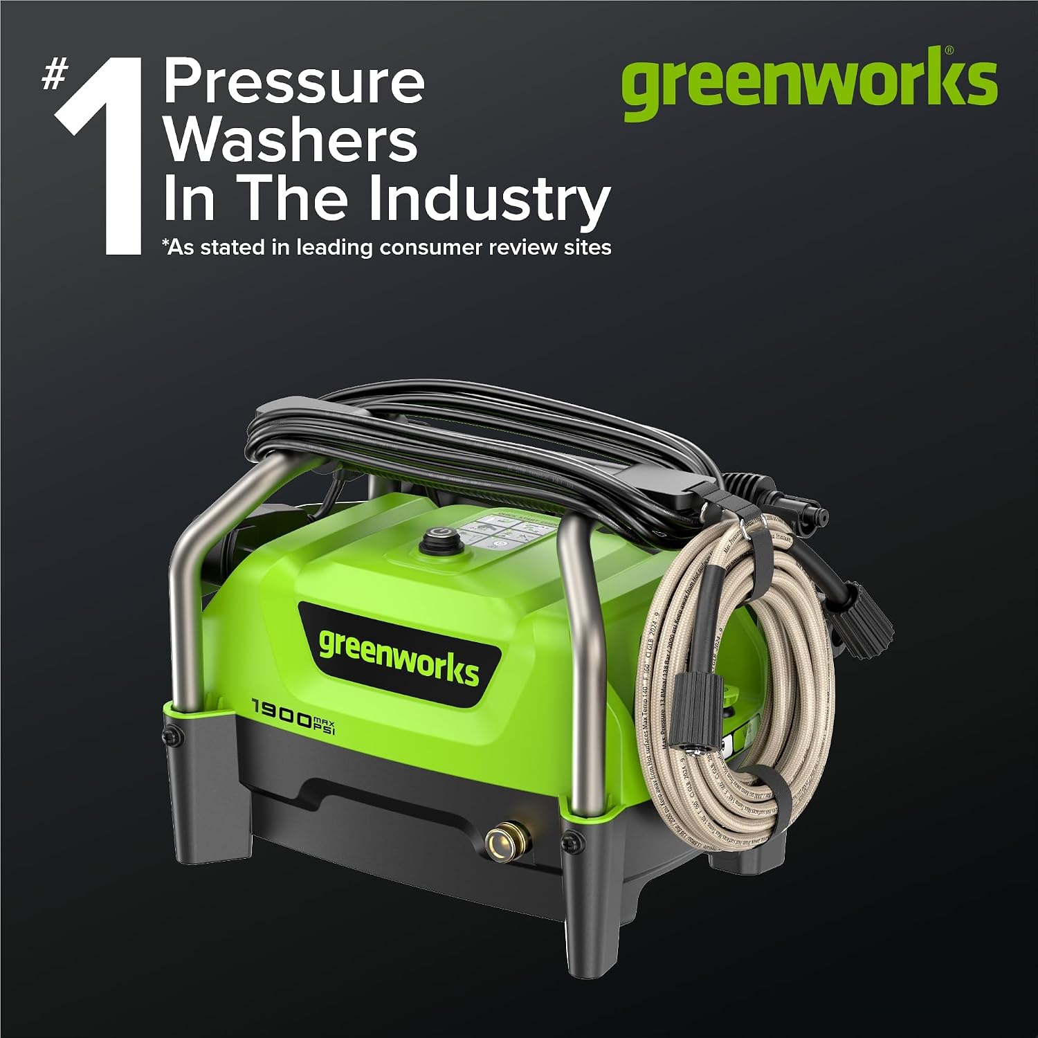 1900 PSI (1.2 GPM Max) Electric Pressure Washer
