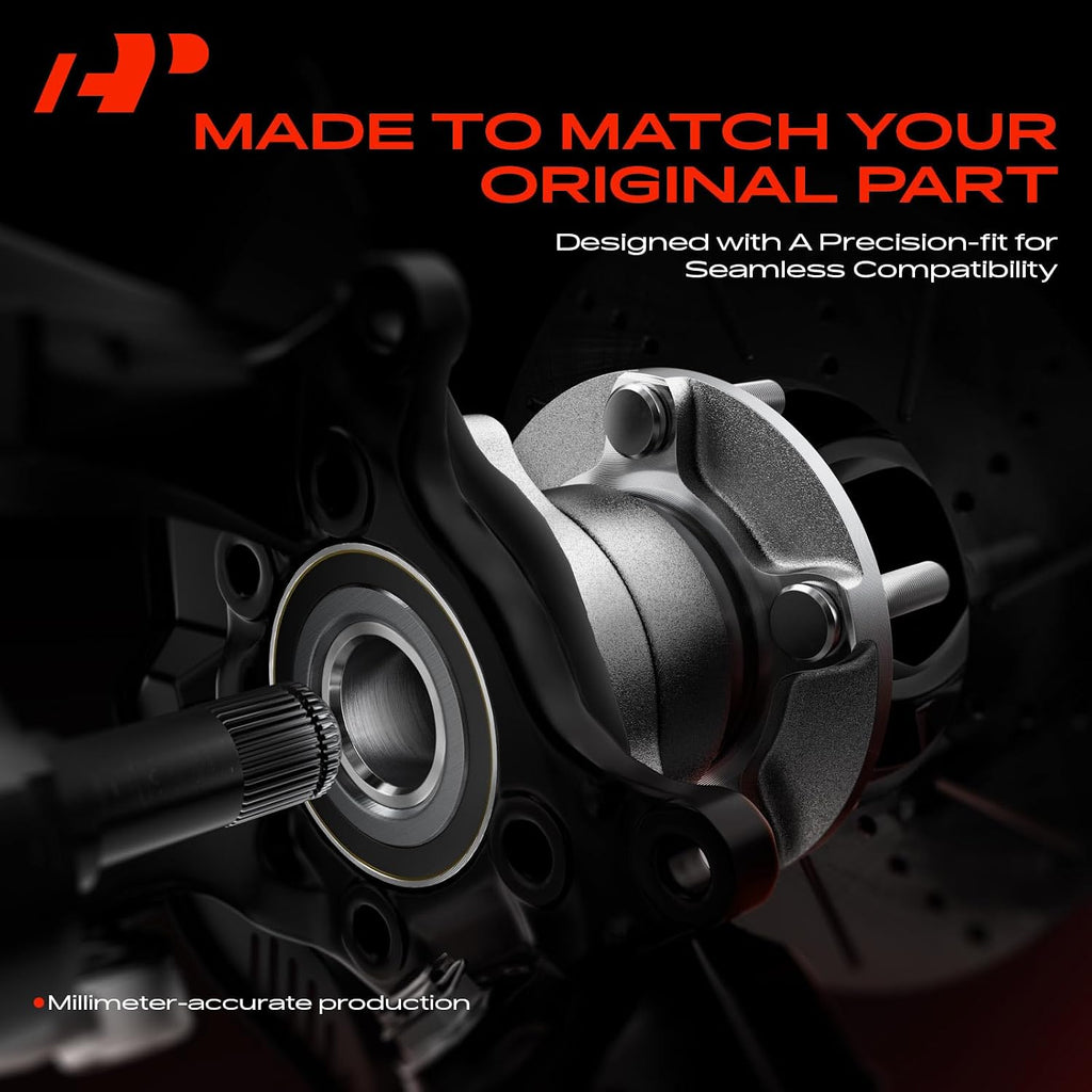 A-Premium 2 x Front Wheel Bearing and Hub Assembly with 5-Lug