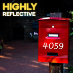 Mailbox Numbers For Outside, 2" Tall, 5 Sets, Reflective | Efficient Deliveries, Aids Emergency Responsiveness, 0-9
