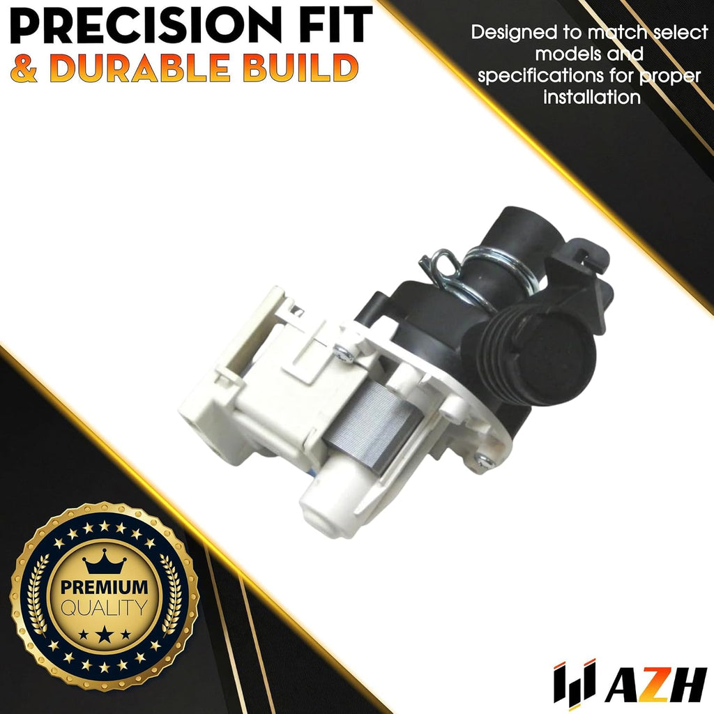 Drain Pump Replacement For Frigidaire FDB2810LDB0 FDB2810LDC0 FDB2810LDC1 FDB2810LDC2 FDB2810LDQ0 FDB2810LDS0 FDB2830CEB0 FDB2830CEB1 FDB2830CEB2 FDB2830CEC0 FDB2830CEC1 FDB2830CEC2 Dishwasher