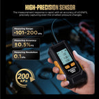 PT503 Mini Digital Manometer Dual Port Gas Pressure Tester