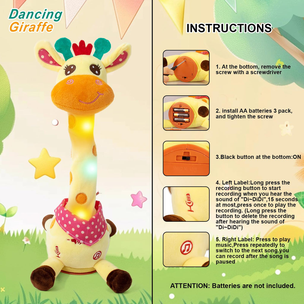 Dancing Talking Giraffe Baby Toy