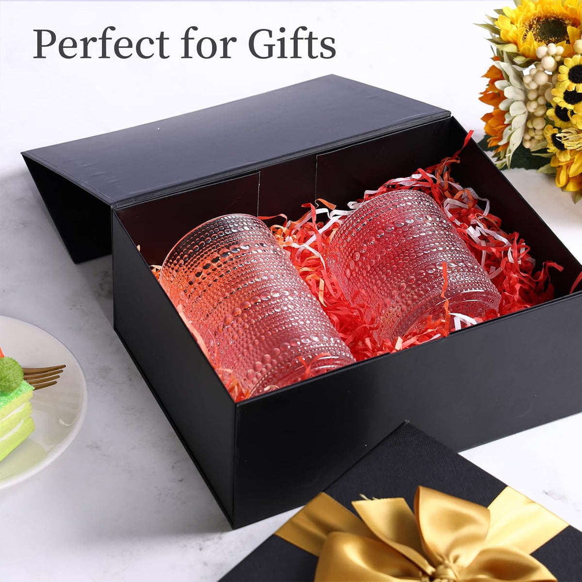 Hobnail Drinking Glasses Set of 12 Vintage Water Glass Cups