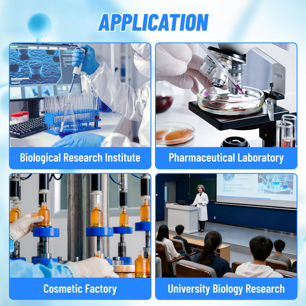 Digital Colony Counter with 3X-9X Magnification, Metal Shell Bacteria Testing Equipment for Microbiology Lab, Food
