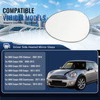Left Driver Side Mirror Glass Replacement for 2007-2015 Mini Cooper